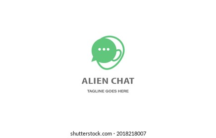 alien chat and talk logo