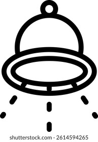 Alien Civilization Line Vector Icon Design