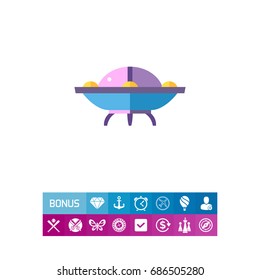 Alien civilization vector icon