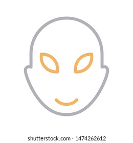 alien colour line ector icon
