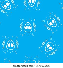 Alien cosmic pattern vector illustration