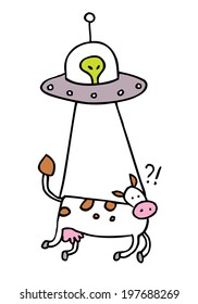 alien cow abduction