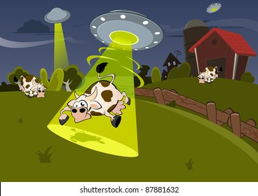 alien cow abduction
