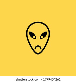 Alien creative business logo vector image
