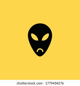 Alien creative business logo vector image