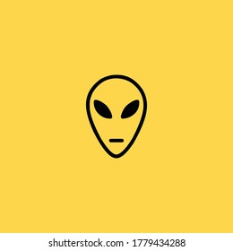 Alien creative business logo vector image