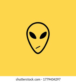 Alien creative business logo vector image