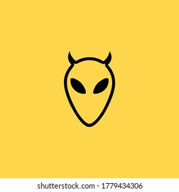 Alien creative business logo vector image