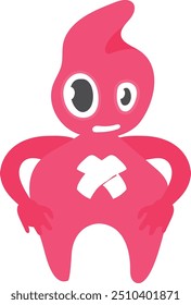 Alien creature cartoon character. Funny monster icon