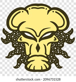 Alien Creature Humanoid Design Alien Cartoon Artwork Good For T-shirt Design Logo and Everything