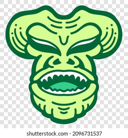 Alien Creature Humanoid Design Alien Cartoon Artwork Good For T-shirt Design Logo and Everything