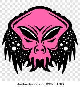 Alien Creature Humanoid Design Alien Cartoon Artwork Good For T-shirt Design Logo and Everything