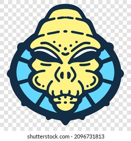 Alien Creature Humanoid Design Alien Cartoon Artwork Good For T-shirt Design Logo and Everything