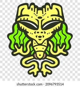 Alien Creature Humanoid Design Alien Cartoon Artwork Good For T-shirt Design Logo and Everything