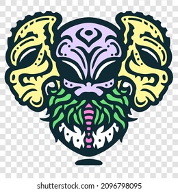 Alien Creature Humanoid Design Alien Cartoon Artwork Good For T-shirt Design Logo and Everything