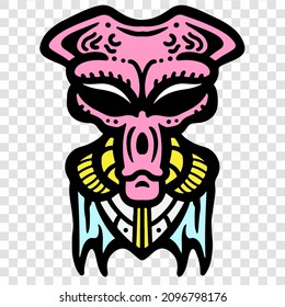 Alien Creature Humanoid Design Alien Cartoon Artwork Good For T-shirt Design Logo and Everything