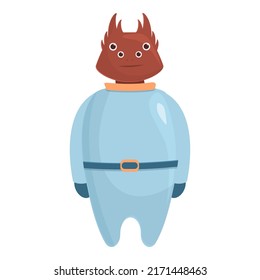 Alien creature icon cartoon vector. Cute ufo. Cute funny