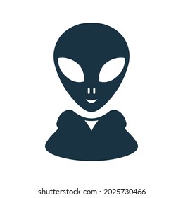 Alien, creature icon. Simple editable vector design isolated on a white background.