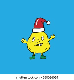 Alien creature potato cartoon drawing