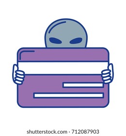 alien with credit card