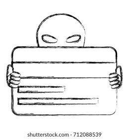 alien with credit card