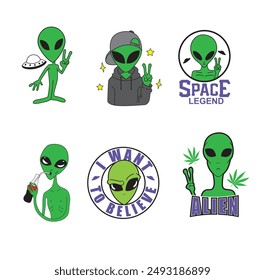 Alien design vector, Welcome to space, Travel in space