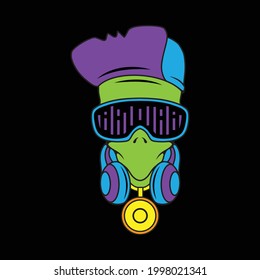 Alien DJ logo. Color can be change.