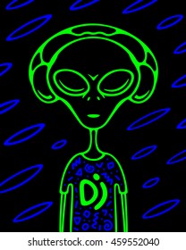 alien - DJ T-shirt
