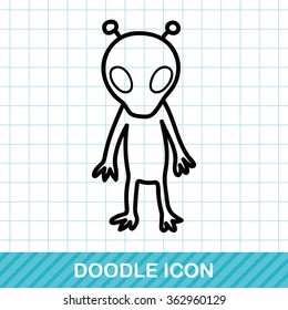 alien doodle