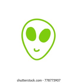 alien doodle icon