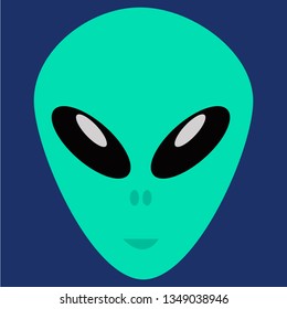 Alien emoji vector