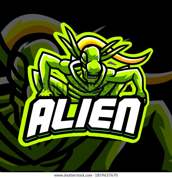 Alien Esports Logo Mascot Suitable New Stock Vector (royalty Free 