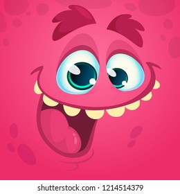 Alien face cartoon creature avatar illustration vector stock. Design for print