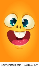 Alien face cartoon creature avatar illustration vector stock. Prints design for t-shirts