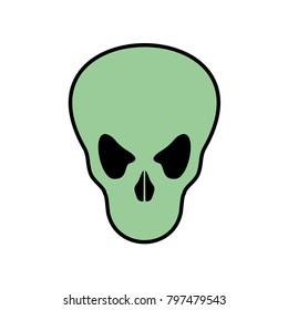 Alien face design