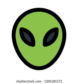 Alien Face Emoji Stock Vector (royalty Free) 1205181571 