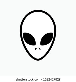 Alien Face Icon - Vector, Sign and Symbol for Design, Presentation, Website or Apps Elements.