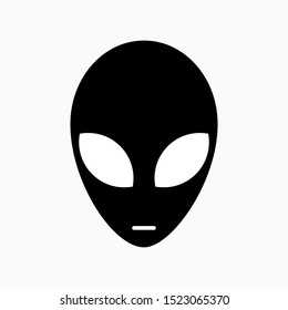 Alien Face Icon - Vector, Sign and Symbol for Design, Presentation, Website or Apps Elements.