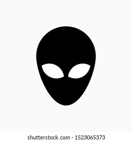 Alien Face Icon - Vector, Sign and Symbol for Design, Presentation, Website or Apps Elements.
