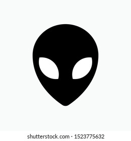 Alien Face Icon - Vector, Sign and Symbol for Design, Presentation, Website or Apps Elements.