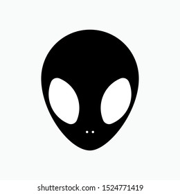 Alien Face Icon - Vector, Sign and Symbol for Design, Presentation, Website or Apps Elements.