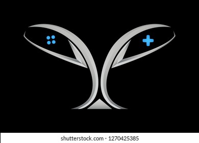 Alien Face logo design template. Elegant, Playful and Company Logo Design.