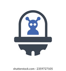 Alien fiction Icon, Vector Graphics