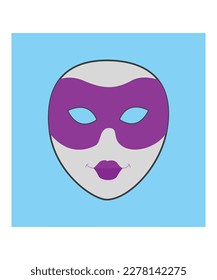 alien flat icon, vector illustration