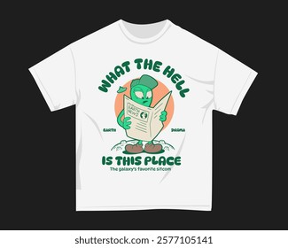 Alien funny t shirt designs