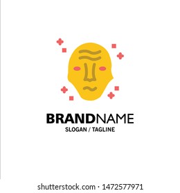 Alien, Galaxy, Science, Space, Ufo Business Logo Template. Flat Color