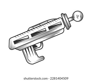 diseño aislado de icono de arma alienígena