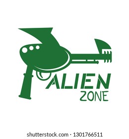 Alien gun illustration