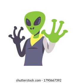 Alien guy for Si-fi, space, and galaxy element