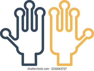 alien hand Vector Icon which is suitable for commercial work and easily modify or edit it
